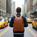 Elatheria Atlas heritage full grain leather rucksack backpack vintage style