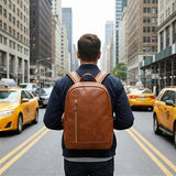 Elatheria Atlas heritage full grain leather rucksack backpack vintage style