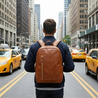 Elatheria Atlas heritage full grain leather rucksack backpack vintage style