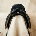 Elatheria Grand Prix premium full grain black leather dressage saddle elite riders