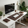 Elatheria Meridian full grain leather executive desk mat blotter home office