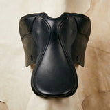 Elatheria Grand Prix premium full grain black leather dressage saddle elite riders