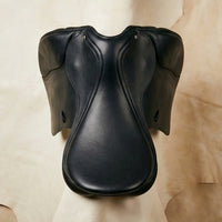 Elatheria Grand Prix premium full grain black leather dressage saddle elite riders