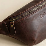 The Roamer Leather Belt Bag and Sling on Model
