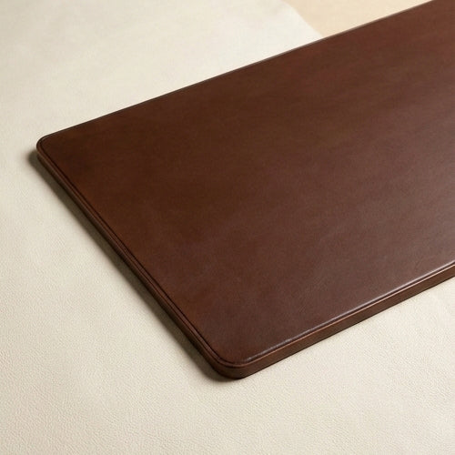 Elatheria Meridian full grain leather executive desk mat blotter home office