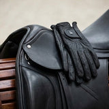 Elatheria Grand Prix premium full grain black leather dressage saddle elite riders