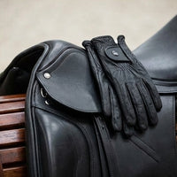 Elatheria Grand Prix premium full grain black leather dressage saddle elite riders