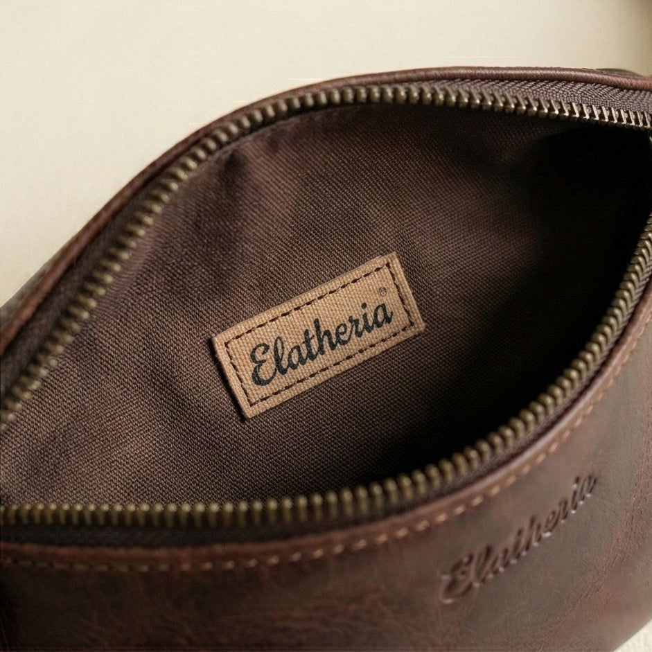 The Roamer Leather Belt Bag and Sling on Model