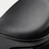 Elatheria Grand Prix premium full grain black leather dressage saddle elite riders