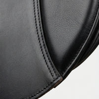 Elatheria Grand Prix premium full grain black leather dressage saddle elite riders