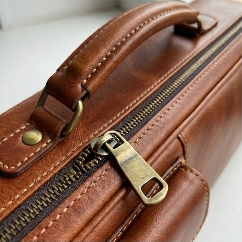 The Session Leather Acoustic Guitar Gig Bag Standing