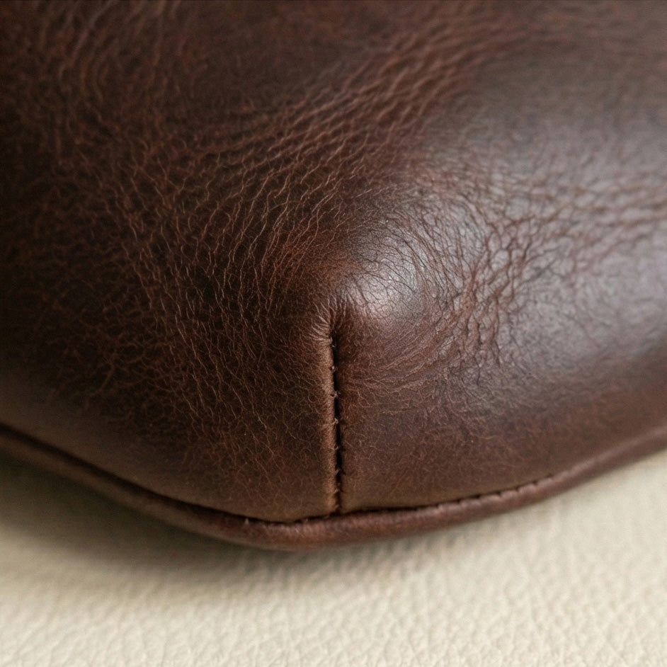 The Roamer Leather Belt Bag and Sling on Model