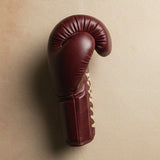 Elatheria Pugilist oxblood full grain leather lace up heritage boxing gloves