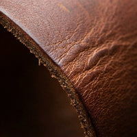 Elatheria Hearthside luxury high grain leather log carrier tote with brass hardware