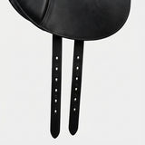 Elatheria Grand Prix premium full grain black leather dressage saddle elite riders