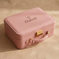 Elatheria Keepsake blush pink leather memory box jewelry organizer velvet interior