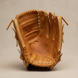 Elatheria Pennant premium tan steerhide leather trapeze web outfield baseball glove