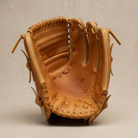 Elatheria Pennant premium tan steerhide leather trapeze web outfield baseball glove