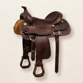 Elatheria Mustang hand tooled floral full grain western leather horse saddle
