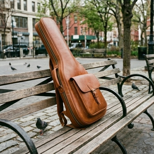 The Maestro | Full-Grain Leather Premium Guitar Gig Bag