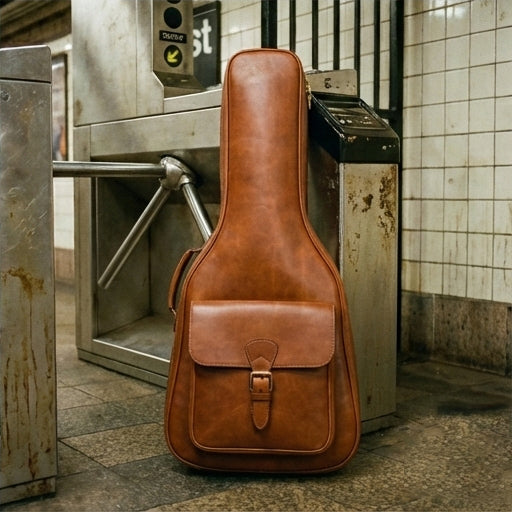The Maestro | Full-Grain Leather Premium Guitar Gig Bag