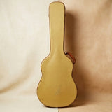 Elatheria Stagehand vintage tweed full grain leather guitar hard case crimson velvet