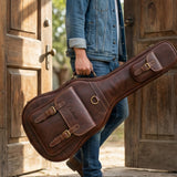 The Session Leather Acoustic Guitar Gig Bag Standing