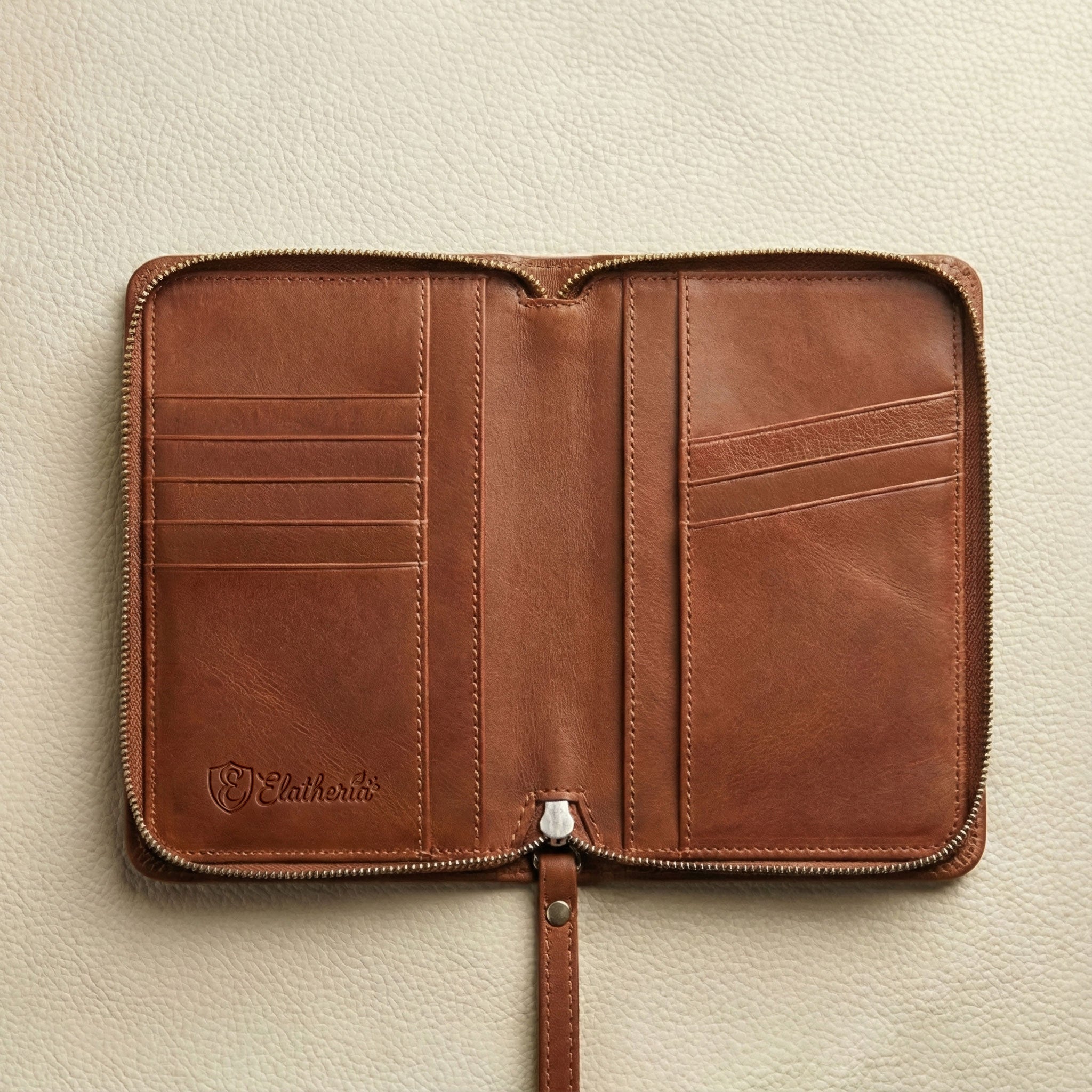 The Voyager Leather Travel Wallet with Passport and Phone