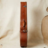 Elatheria Outlaw hand tooled western full grain leather acoustic guitar hard case