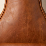 Elatheria Maestro full grain cognac leather premium acoustic guitar gig bag backpack