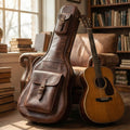Session gig bag side profile, two-pocket storage layout, customisation available for engraving