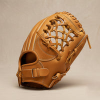 Elatheria Pennant premium tan steerhide leather trapeze web outfield baseball glove