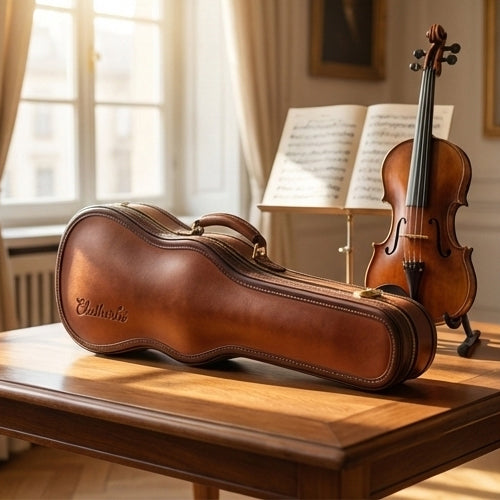 The Virtuoso Leather Violin Hard Case 4/6
