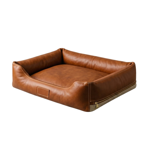 The Refuge | Custom Leather Orthopaedic Pet Sofa Bed