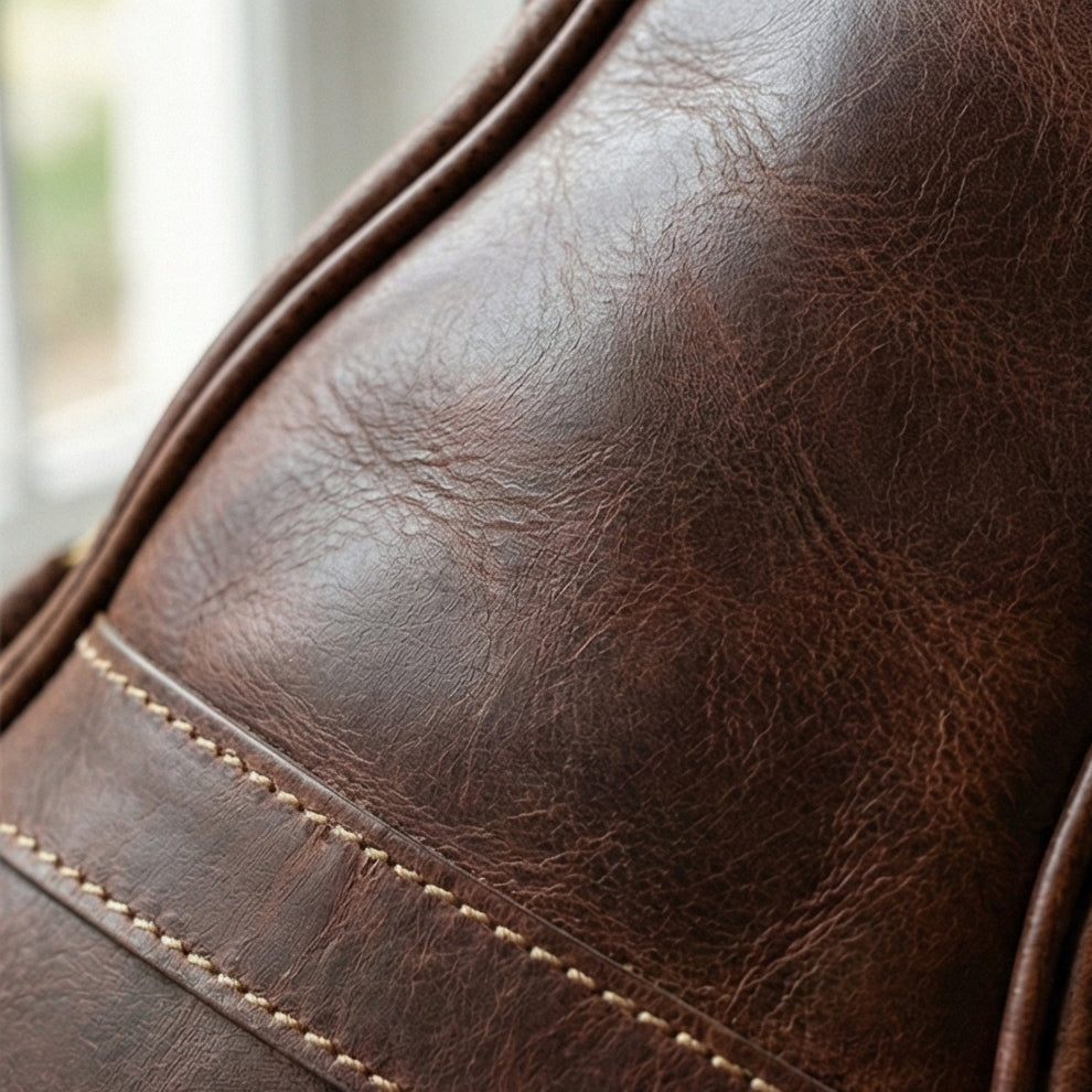 The Session Leather Acoustic Guitar Gig Bag Standing