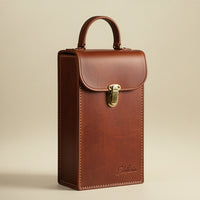 Elatheria Vintner 4.0 luxury leather wine trunk presentation case velvet lined
