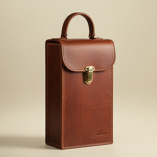 The Vintner 4.0 Hard Shell Leather Wine Trunk