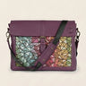 The Mosaic – geometrisch bestickte Ledertasche, 4 Farbvarianten