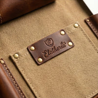 Elatheria Chef's Companion full grain leather knife roll 5 slot chef bag