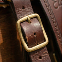 Elatheria Mustang hand tooled floral full grain western leather horse saddle
