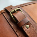 Elatheria Marksman luxury two tone full grain leather shotgun case slip fleece lining