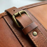 Elatheria Marksman luxury two tone full grain leather shotgun case slip fleece lining