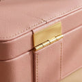 Elatheria Keepsake blush pink leather memory box jewelry organizer velvet interior