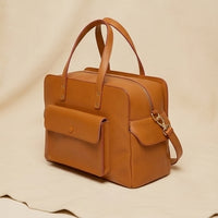 Elatheria Companion premium full grain leather luxury pet carrier small dog cat