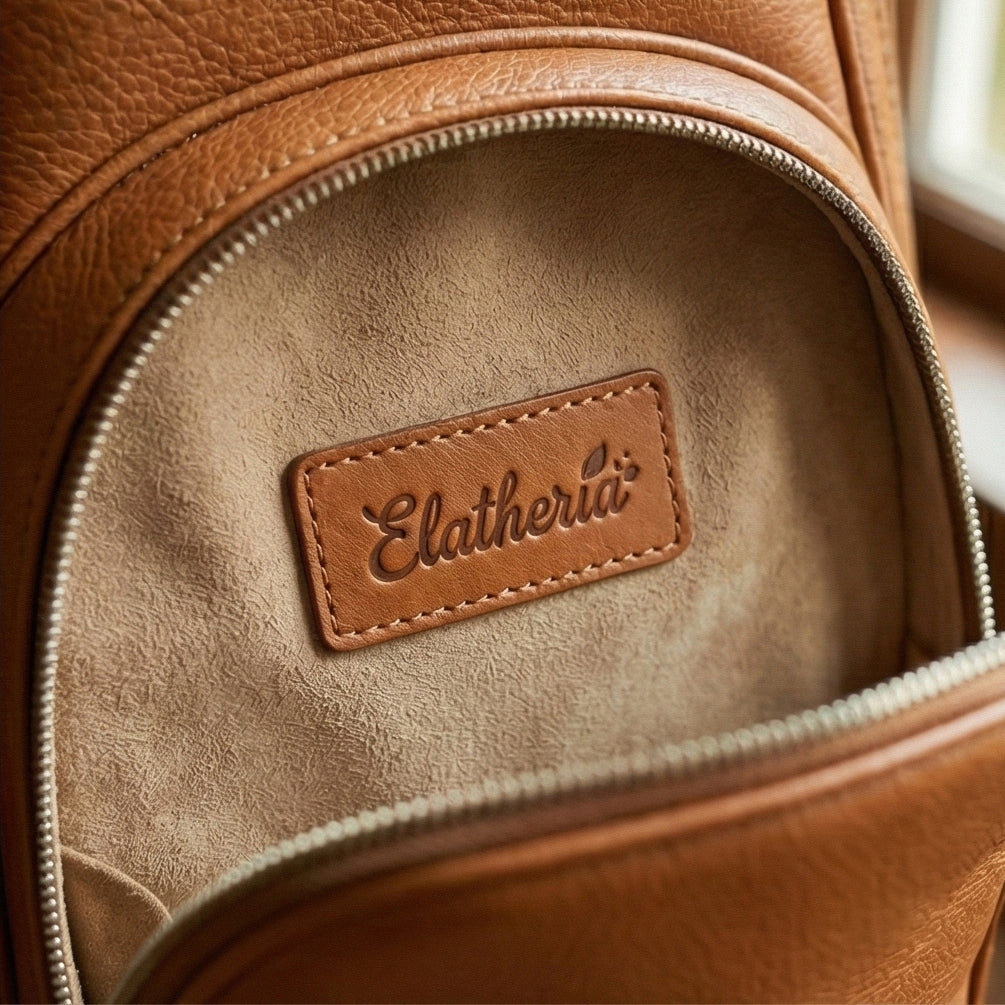 The Fairway Luxury Leather Golf Bag on Course