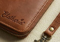 Elatheria Voyager full grain leather travel wallet passport organizer with wristlet