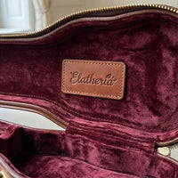 Elatheria Virtuoso full grain leather 4/4 violin hard case with velvet interior