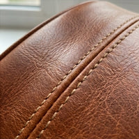 Elatheria Virtuoso full grain leather 4/4 violin hard case with velvet interior