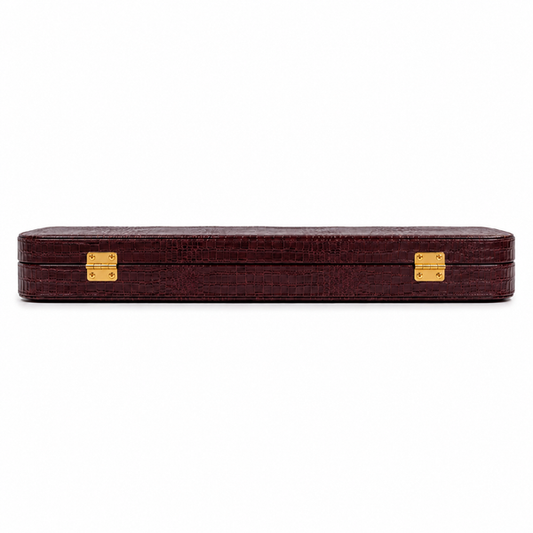 The Cadenza | Custom Leather Violin Hard Case – Crocodile-Embossed