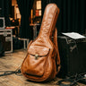 The Maestro — Pull-Up Leather Acoustic Guitar Gig Bag, Personalised Gift for Guitarist